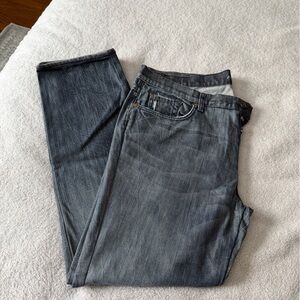 7 For All Mankind Men's Slim Straight Jeans in Medium Blue